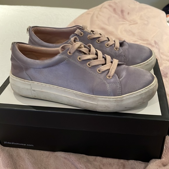 Grey satin J Slides NYC Sneakers - Picture 2 of 10